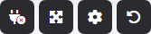 webterm-toolbar-right-cd7a7aac The right side of the toolbar: Connect/Disconnect, Toggle Terminal Size, Settings and Reset Terminal